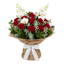 ORCHID AND ROSES - FLOWER...