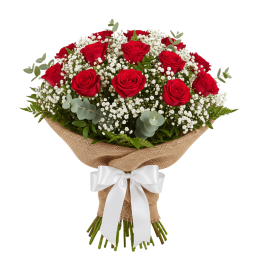 DOZEN - FLOWER WITH 12 RED...