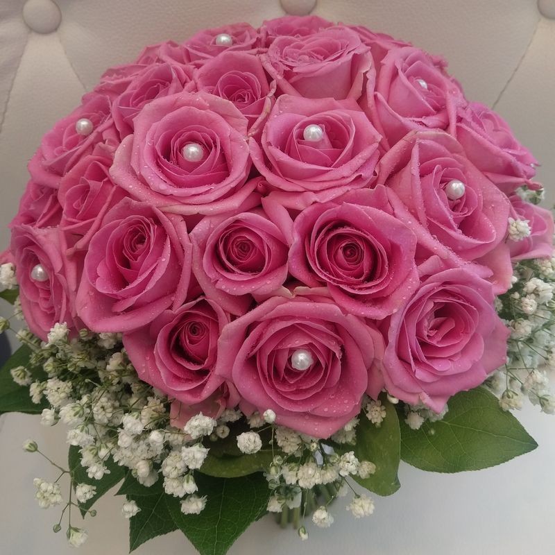 Pearls - Pink Roses